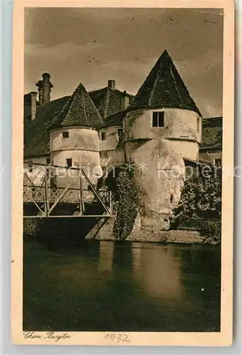 AK / Ansichtskarte Cham Oberpfalz Burgtor Kupfertiefdruck Kat. Cham