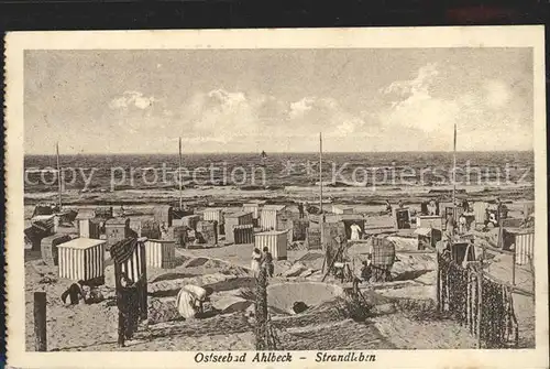 AK / Ansichtskarte Ahlbeck Ostseebad Strandpartie Kat. Heringsdorf Insel Usedom