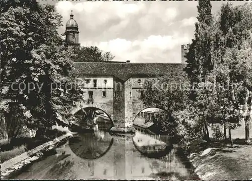 AK / Ansichtskarte Amberg Oberpfalz Stadtbrille Wahrzeichen Stadtmauer Kat. Amberg