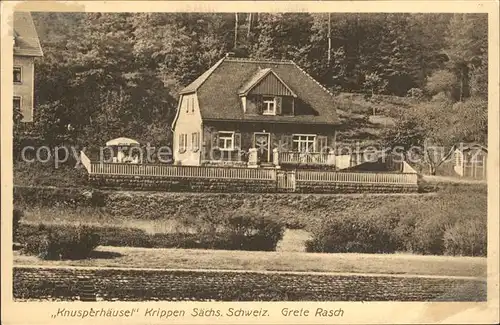 AK / Ansichtskarte Krippen Bad Schandau Knusperhaeusel Kat. Bad Schandau