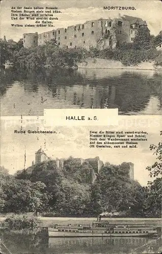 AK / Ansichtskarte Halle Saale Moritzburg Ruine Giebichenstein  Kat. Halle