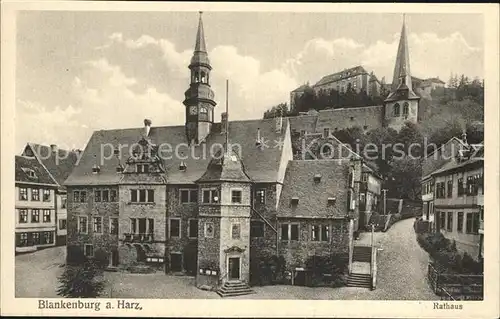 AK / Ansichtskarte Blankenburg Harz Rathaus Kat. Blankenburg