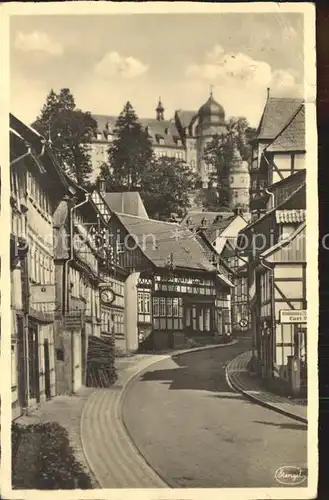 AK / Ansichtskarte Stolberg Harz Niedergasse und Schloss Kat. Stolberg Harz