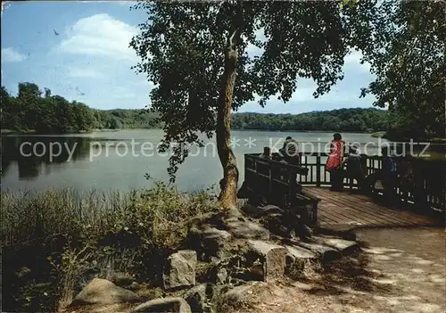 AK / Ansichtskarte Holsteinische Schweiz Angelbruecke am Ukleisee Kat. 