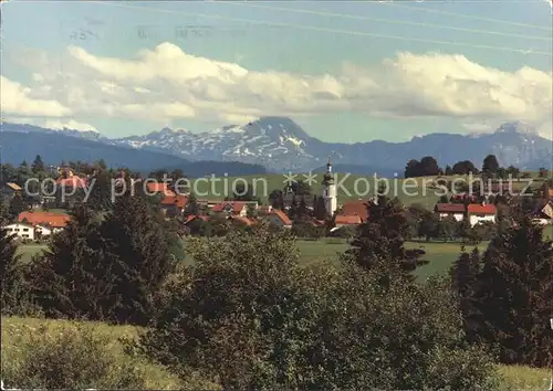 AK / Ansichtskarte Scheidegg Allgaeu Panorama Kneipp heilklimatischer Kurort Hoher Ifen Widderstein Allgaeuer Alpen Kat. Scheidegg