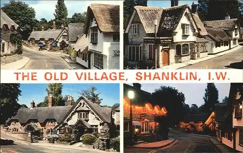 AK / Ansichtskarte Shanklin The Old Village Crab Inn Cottage Old Thatch Kat. Isle of Wight