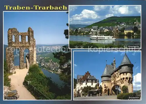 AK / Ansichtskarte Traben Trarbach Ruine Grevenburg Mosel Brueckentor Kat. Traben Trarbach