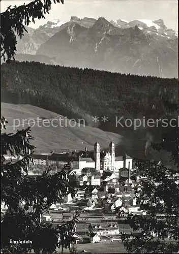 AK / Ansichtskarte Einsiedeln SZ mit Fluhberg und Glaernisch Kat. Einsiedeln