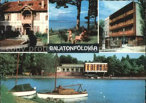 AK / Ansichtskarte Balatonfoeldvar Hotels Strand Bootsliegeplatz Kat. Ungarn