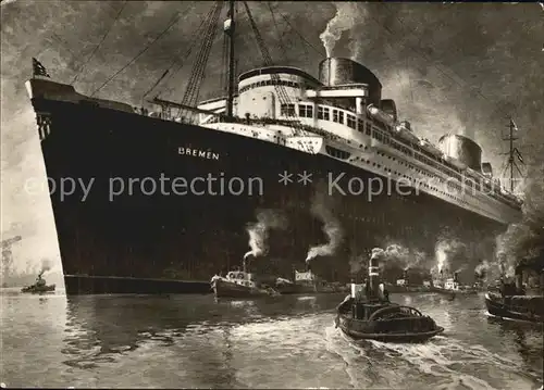 AK / Ansichtskarte Dampfer Oceanliner Bremen Norddeutsche Lloyd Kat. Schiffe