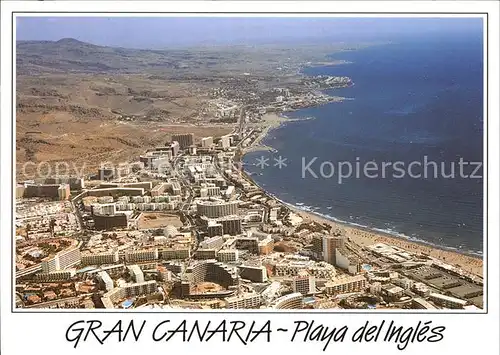 AK / Ansichtskarte Playa del Ingles Gran Canaria Fliegeraufnahme Kat. San Bartolome de Tirajana