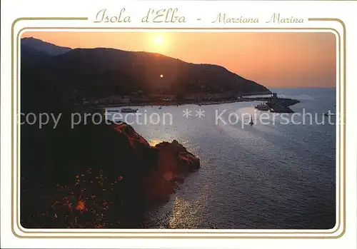 AK / Ansichtskarte Marciana Marina Luci al tramonto Sonnenuntergang Kueste