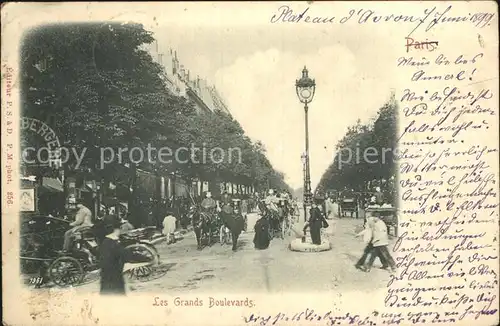 AK / Ansichtskarte Paris Les Grands Boulevards Kat. Paris