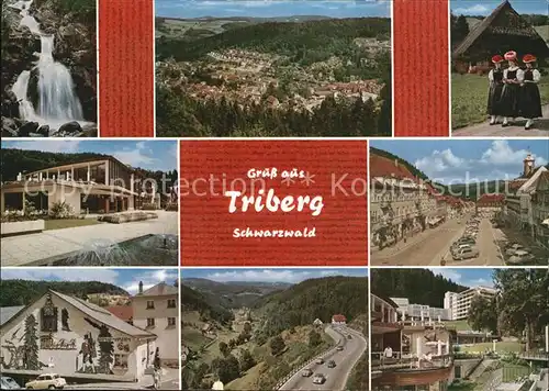 AK / Ansichtskarte Triberg Schwarzwald Gesamtansicht Wasserfall Marktplatz Kat. Triberg im Schwarzwald