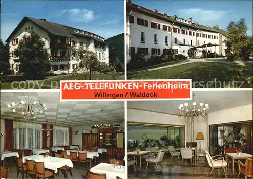 AK / Ansichtskarte Willingen Sauerland AEG Telefunken Ferienheim  Kat. Willingen (Upland)