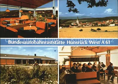 AK / Ansichtskarte Hunsrueck Bundesautobahnraststaette Hunsrueck West A 61 Kat. 