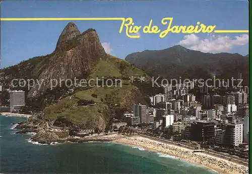 AK / Ansichtskarte Rio de Janeiro Air view of Leblon Beach Kat. Rio de Janeiro