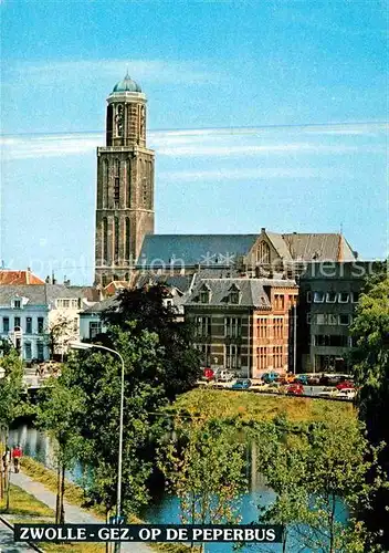 AK / Ansichtskarte Zwolle Overijssel Gez op de Peperbus Kerk Kirche Kat. Zwolle