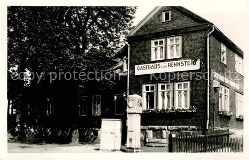 AK / Ansichtskarte Schmiedefeld Rennsteig Gasthaus zum Rennsteig Kurort Kat. Schmiedefeld Rennsteig