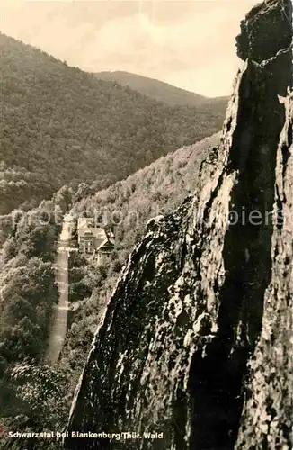 AK / Ansichtskarte Blankenburg Thueringen Panorama Schwarzatal Felsen Kat. Blankenburg Thueringen