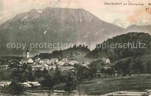 AK / Ansichtskarte Oberaudorf mit Kaisergebirge Kat. Oberaudorf