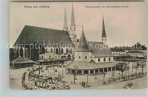 AK / Ansichtskarte Altoetting Gnadenkapelle und Stiftstadtpfarrkirche Kat. Altoetting