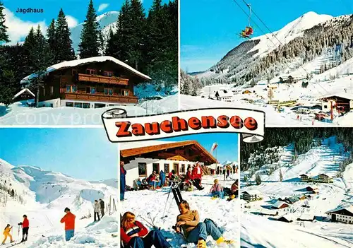 AK / Ansichtskarte Altenmarkt Zauchensee Jagdhaus Sessellift Wintersportplatz Alpen Kat. Oesterreich