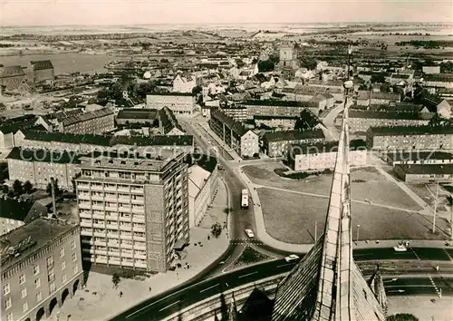 AK / Ansichtskarte Rostock Mecklenburg Vorpommern Blick von Marienkirche  Kat. Rostock