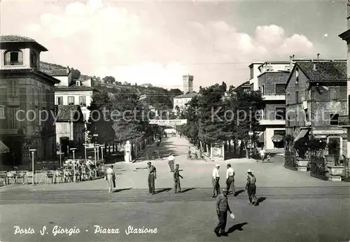 AK / Ansichtskarte Porto San Giorgio Piazza Stazione