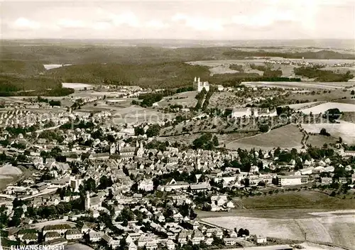 AK / Ansichtskarte Ellwangen Jagst Fliegeraufnahme Kat. Ellwangen (Jagst)