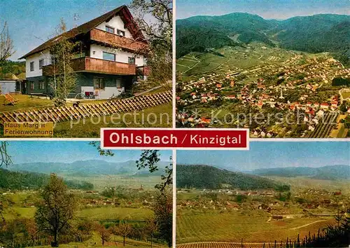 AK / Ansichtskarte Ohlsbach Haus Margrit Ferienwohnung Landschaftspanorama Schwarzwald Kat. Ohlsbach Kinzigtal