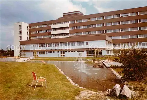 AK / Ansichtskarte Karlsruhe Baden Teich St Vincentius Krankenhaus