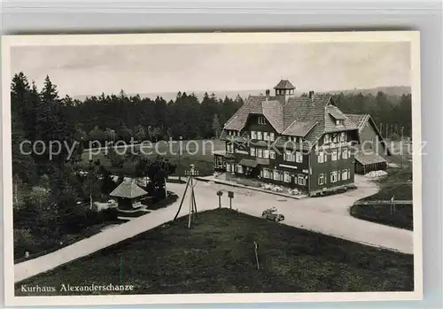 AK / Ansichtskarte Kniebis Freudenstadt Kurhaus Alexanderschanze Kat. Freudenstadt