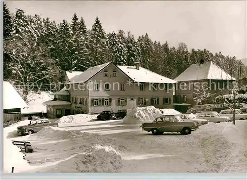 AK / Ansichtskarte Marxzell Waldhotel Bergschmiede Winter Kat. Marxzell