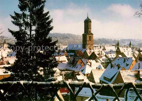 AK / Ansichtskarte Biberach Riss Stadtpfarrkirche Kat. Biberach an der Riss