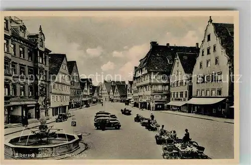 AK / Ansichtskarte Biberach Riss Marktplatz Kat. Biberach an der Riss