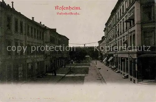 AK / Ansichtskarte Rosenheim Bayern Bahnhofstarsse  Kat. Rosenheim