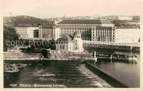 AK / Ansichtskarte Prag Prahy Prague Ministerstvo zeleznic Ministerium Kat. Praha