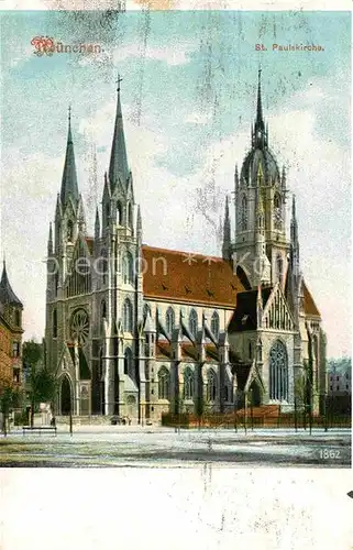 AK / Ansichtskarte Muenchen Paulskirche Kat. Muenchen