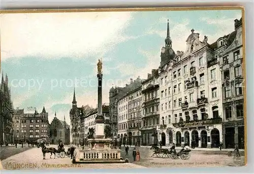 AK / Ansichtskarte Muenchen Marienplatz  Kat. Muenchen