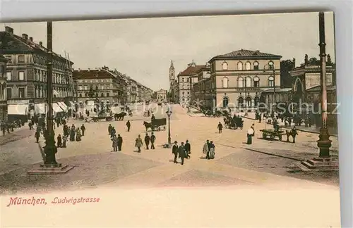 AK / Ansichtskarte Muenchen Ludwigsplatz Kat. Muenchen