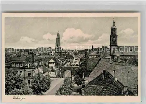 AK / Ansichtskarte Erlangen Kirche Stadttor Kat. Erlangen