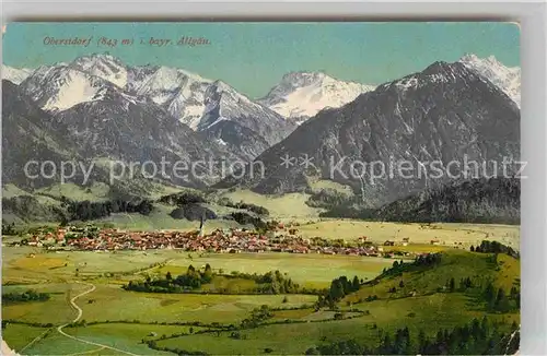 AK / Ansichtskarte Oberstdorf Panorama Kat. Oberstdorf