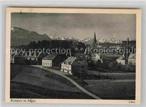 AK / Ansichtskarte Kempten Allgaeu Teilansicht Kirche Kat. Kempten (Allgaeu)