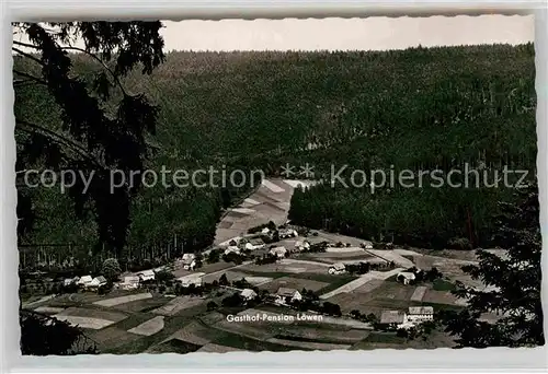 AK / Ansichtskarte Schoenegruend Panorama Gasthaus Pension zum Loewen Kat. Baiersbronn