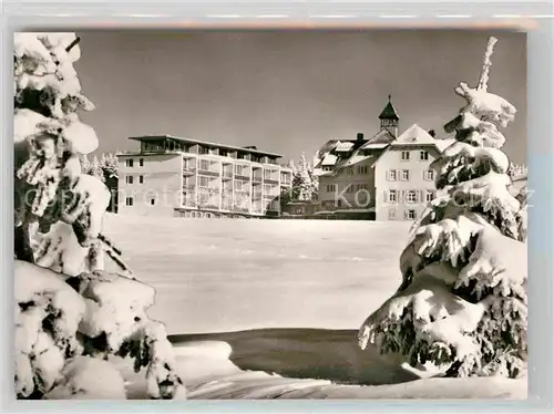 AK / Ansichtskarte Lamm Kniebis Kurhotel Wintersportplatz Kat. Freudenstadt