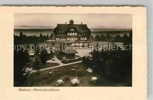 AK / Ansichtskarte Kniebis Freudenstadt Kurhaus Alexanderschanze Kat. Freudenstadt