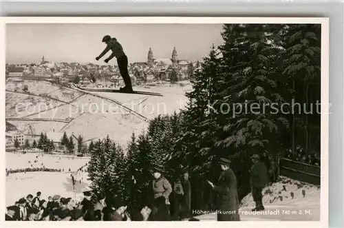 AK / Ansichtskarte Freudenstadt Panorama Skispringer Kat. Freudenstadt