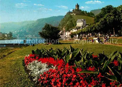 AK / Ansichtskarte Cochem Mosel Parkanlagen mit Burgblick Kat. Cochem