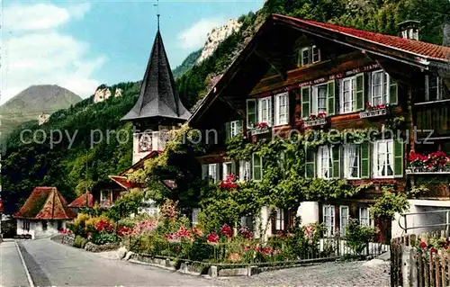 AK / Ansichtskarte Meiringen BE Alte Dorfpartie Kirche Kat. Meiringen